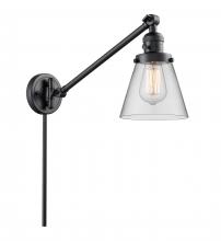 Innovations Lighting 237-BK-G62 - Cone - 1 Light - 8 inch - Matte Black - Swing Arm