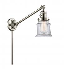 Innovations Lighting 237-PN-G182S - Canton - 1 Light - 8 inch - Polished Nickel - Swing Arm