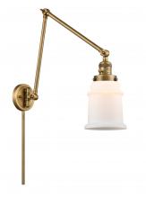 Innovations Lighting 238-BB-G181 - Canton - 1 Light - 6 inch - Brushed Brass - Swing Arm