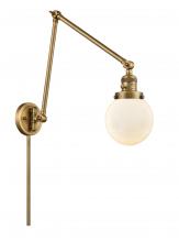 Innovations Lighting 238-BB-G201-6 - Beacon - 1 Light - 6 inch - Brushed Brass -Adjustable Swing Arm