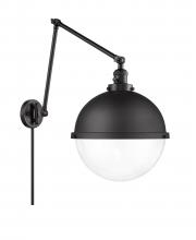 Innovations Lighting 238-BK-HFS-122-BK - Hampden - 1 Light - 13 inch - Matte Black - Swing Arm