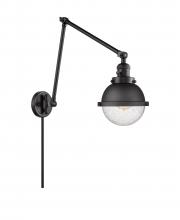 Innovations Lighting 238-BK-HFS-64-BK - Hampden - 1 Light - 7 inch - Matte Black - Swing Arm