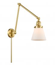 Innovations Lighting 238-SG-G61 - Cone - 1 Light - 8 inch - Satin Gold - Swing Arm