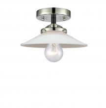 Innovations Lighting 284-1C-BPN-G1 - Halophane 1 Light Semi-Flush Mount