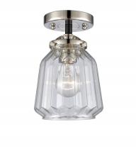 Innovations Lighting 284-1C-BPN-G142-LED - Chatham - 1 Light - 7 inch - Black Polished Nickel - Semi-Flush Mount