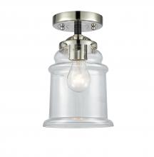 Innovations Lighting 284-1C-BPN-G182 - Canton - 1 Light - 6 inch - Black Polished Nickel - Semi-Flush Mount