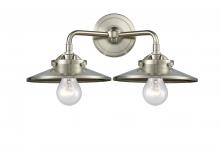 Innovations Lighting 284-2W-SN-M2-SN - Railroad - 2 Light - 16 inch - Brushed Satin Nickel - Bath Vanity Light