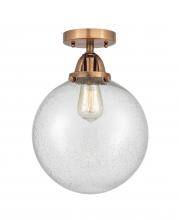 Innovations Lighting 288-1C-AC-G204-10 - Beacon - 1 Light - 10 inch - Antique Copper - Semi-Flush Mount