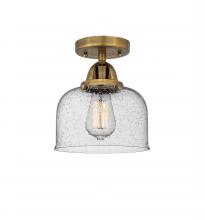 Innovations Lighting 288-1C-BB-G74 - Bell - 1 Light - 8 inch - Brushed Brass - Semi-Flush Mount