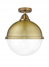 Innovations Lighting 288-1C-BB-HFS-122-BB - Hampden - 1 Light - 13 inch - Brushed Brass - Semi-Flush Mount