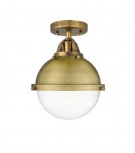 Innovations Lighting 288-1C-BB-HFS-82-BB - Hampden - 1 Light - 9 inch - Brushed Brass - Semi-Flush Mount