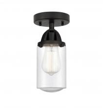 Innovations Lighting 288-1C-BK-G314 - Dover - 1 Light - 5 inch - Matte Black - Semi-Flush Mount