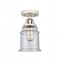 Innovations Lighting 288-1C-PN-G184 - Canton - 1 Light - 6 inch - Polished Nickel - Semi-Flush Mount