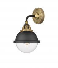 Innovations Lighting 288-1W-BAB-HFS-62-BK - Hampden - 1 Light - 7 inch - Black Antique Brass - Sconce