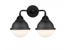 Innovations Lighting 288-2W-BK-HFS-61-BK - Hampden - 2 Light - 15 inch - Matte Black - Bath Vanity Light