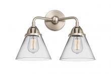 Innovations Lighting 288-2W-SN-G42 - Cone - 2 Light - 16 inch - Brushed Satin Nickel - Bath Vanity Light