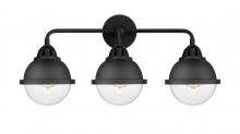 Innovations Lighting 288-3W-BK-HFS-62-BK - Hampden - 3 Light - 25 inch - Matte Black - Bath Vanity Light