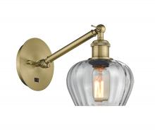 Innovations Lighting 317-1W-AB-G92 - Fenton - 1 Light - 7 inch - Antique Brass - Sconce