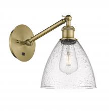 Innovations Lighting 317-1W-AB-GBD-754 - Bristol - 1 Light - 8 inch - Antique Brass - Sconce