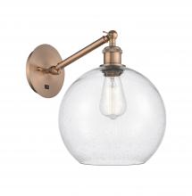 Innovations Lighting 317-1W-AC-G124-10 - Athens - 1 Light - 10 inch - Antique Copper - Adjustable - Sconce