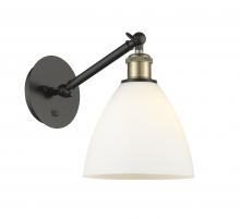 Innovations Lighting 317-1W-BAB-GBD-751 - Bristol - 1 Light - 8 inch - Black Antique Brass - Sconce