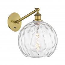 Innovations Lighting 317-1W-BB-G1215-10 - Athens Water Glass - 1 Light - 10 inch - Brushed Brass - Adjustable - Sconce