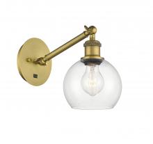 Innovations Lighting 317-1W-BB-G122-6 - Athens - 1 Light - 6 inch - Brushed Brass - Adjustable Sconce