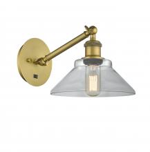 Innovations Lighting 317-1W-BB-G132 - Orwell - 1 Light - 8 inch - Brushed Brass - Adjustable Sconce