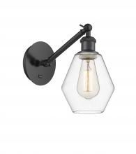 Innovations Lighting 317-1W-BK-G652-6 - Cindyrella - 1 Light - 6 inch - Matte Black - Sconce