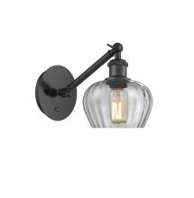 Innovations Lighting 317-1W-BK-G92 - Fenton - 1 Light - 7 inch - Matte Black - Sconce