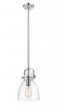 Innovations Lighting 410-1SS-PN-G412-8SDY - Newton Bell - 1 Light - 8 inch - Polished Nickel - Mini Pendant