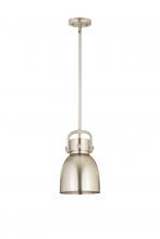 Innovations Lighting 410-1SS-SN-M412-8SN - Newton Bell - 1 Light - 8 inch - Satin Nickel - Mini Pendant