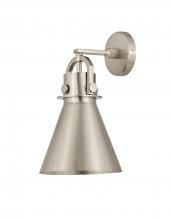 Innovations Lighting 410-1W-SN-M411-8SN - Newton Cone - 1 Light - 8 inch - Satin Nickel - Sconce