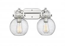 Innovations Lighting 410-2W-PN-G410-7SDY - Newton Sphere - 2 Light - 17 inch - Polished Nickel - Bath Vanity Light