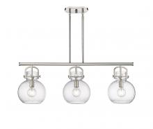 Innovations Lighting 410-3I-PN-G410-10SDY - Newton Sphere - 3 Light - 42 inch - Polished Nickel - Island Light