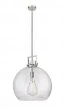 Innovations Lighting 411-1SL-SN-G410-18SDY - Newton Sphere - 1 Light - 18 inch - Satin Nickel - Pendant