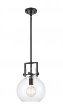 Innovations Lighting 411-1SM-BK-G410-10CL - Newton Sphere - 1 Light - 10 inch - Matte Black - Mini Pendant