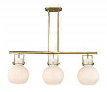 Innovations Lighting 411-3I-BB-G410-10WH - Newton Sphere - 3 Light - 42 inch - Brushed Brass - Island Light