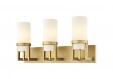 Innovations Lighting 426-3W-BB-G426-8WH - Utopia - 3 Light - 5 inch - Brushed Brass - Bath Vanity Light