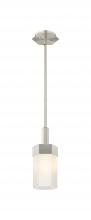 Innovations Lighting 427-1S-SN-G427-9WH - Claverack - 1 Light - 6 inch - Satin Nickel - Pendant