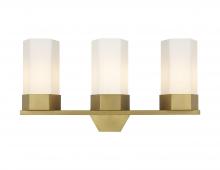 Innovations Lighting 427-3W-BB-G427-9WH - Claverack - 3 Light - 22 inch - Brushed Brass - Bath Vanity Light