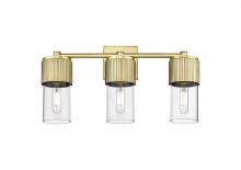 Innovations Lighting 428-3W-BB-G428-7CL - Bolivar - 3 Light - 21 inch - Brushed Brass - Bath Vanity Light