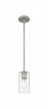 Innovations Lighting 434-1S-SN-G434-7CL - Crown Point - 1 Light - 5 inch - Satin Nickel - Pendant