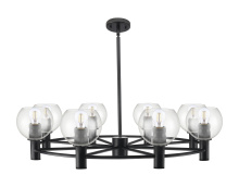 Innovations Lighting 434-8CR-BK-G122-6 - Crown Point - 8 Light - 36 inch - Matte Black - Chandelier