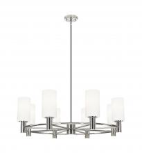 Innovations Lighting 434-8CR-PN-G434-7WH - Crown Point - 8 Light - 32 inch - Polished Nickel - Chandelier