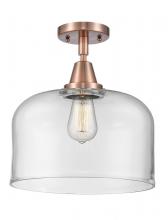 Innovations Lighting 447-1C-AC-G72-L - Bell - 1 Light - 12 inch - Antique Copper - Flush Mount