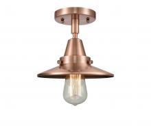 Innovations Lighting 447-1C-AC-M3 - Railroad - 1 Light - 8 inch - Antique Copper - Semi-Flush Mount