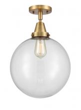 Innovations Lighting 447-1C-BB-G202-12 - Beacon - 1 Light - 12 inch - Brushed Brass - Flush Mount