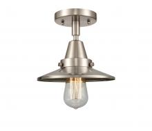 Innovations Lighting 447-1C-SN-M2 - Railroad - 1 Light - 8 inch - Brushed Satin Nickel - Semi-Flush Mount