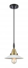 Innovations Lighting 447-1P-BAB-G1 - Halophane - 1 Light - 9 inch - Black Antique Brass - Mini Pendant